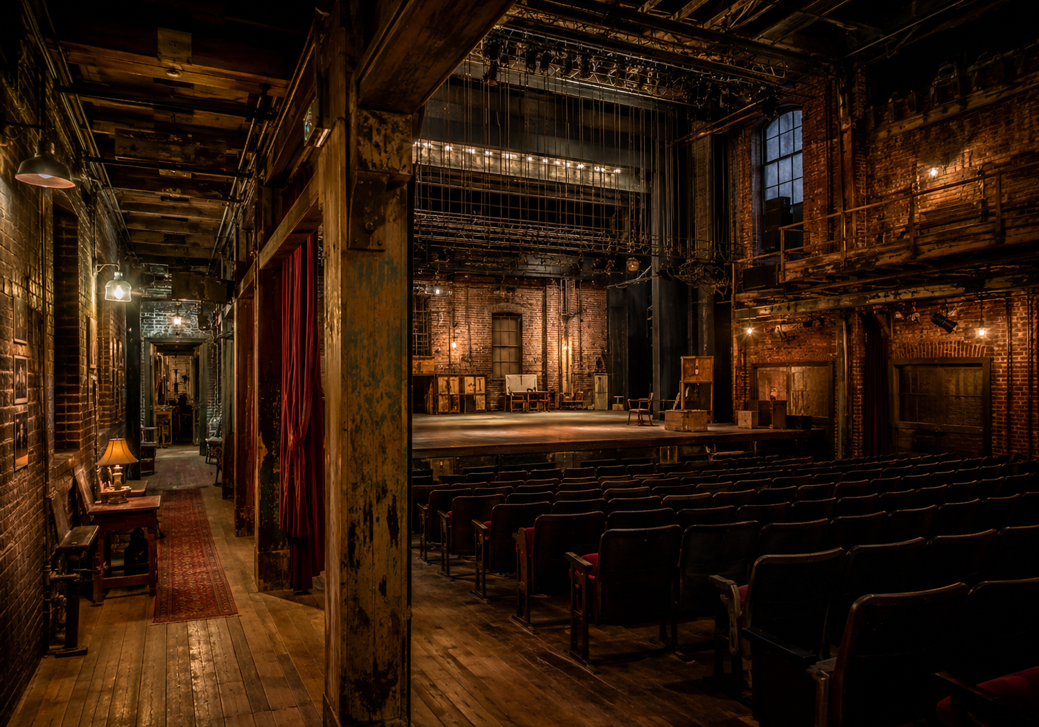 The Foundry Playhouse's historic lobby and house
